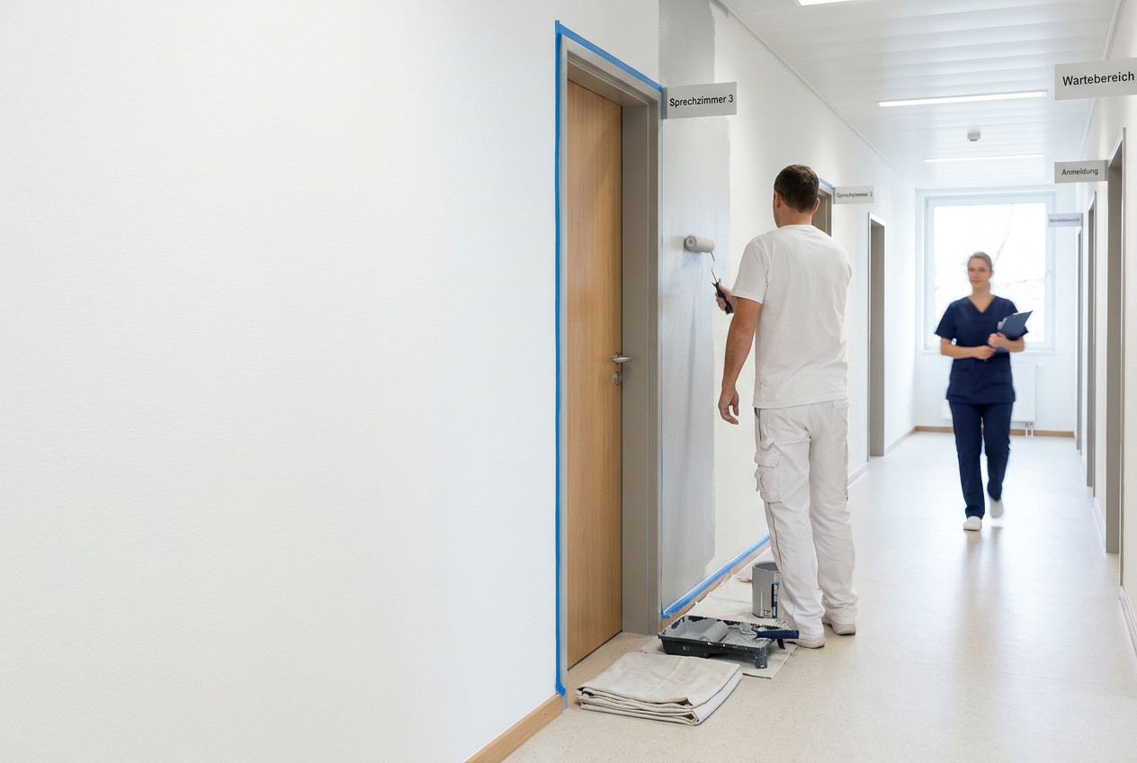 Praxis renovieren im laufenden Betrieb in München