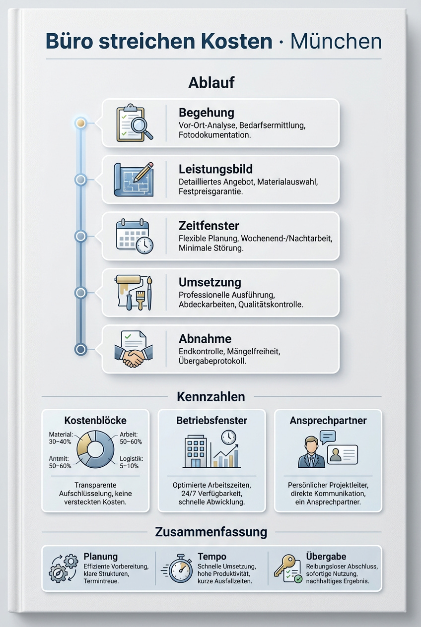 Infografik Büro streichen Kosten München