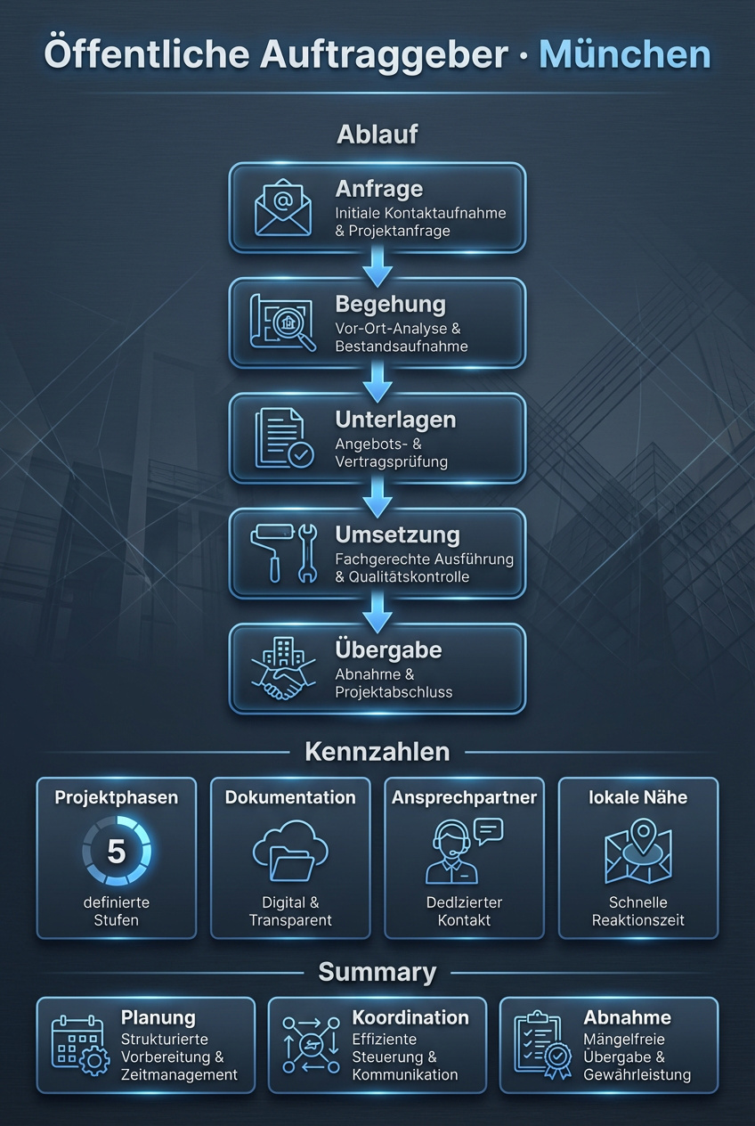 Infografik für öffentliche Auftraggeber in München